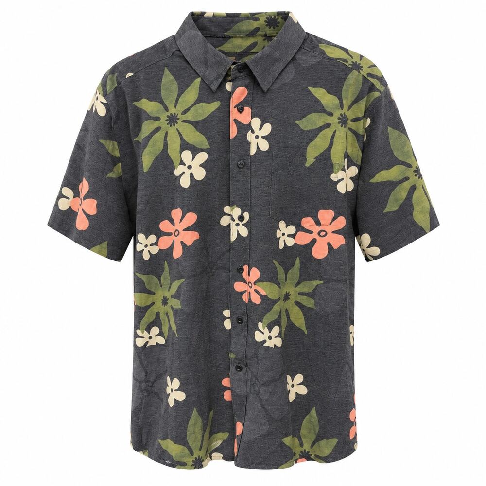 COVA by Jantzen Men's Trippy Floral Performance Button Up Shirt XL CV25002W